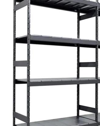 Scaffale componibile acciaio 4 piani 180x50 h260