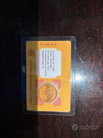 Sterlina d'oro elisabetta ii in blister cert
