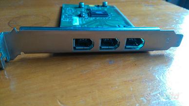 Scheda FireWire PCI 3 porte