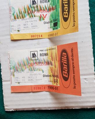 biglietti as Roma coppa Uefa 