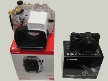 CANON G1X MARKII  + CUSTODIA SUBACQUEA Wp DC-53