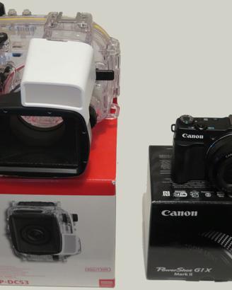 CANON G1X MARKII  + CUSTODIA SUBACQUEA Wp DC-53