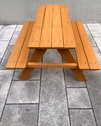 tavolo giardino per bambini con panche