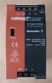 Alimentatore monofase uscita 24Vdc