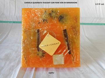 Candele Hand Made con Fiori Veri in Immersione