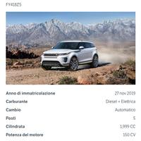 Range Rover Evoque 150 cv 2.0 ibrida Rdynamic