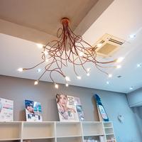 lampadario in rame modello Medusa 