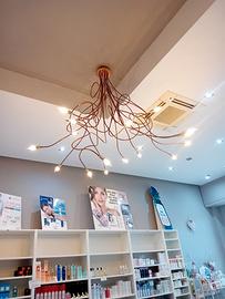 lampadario in rame modello Medusa 