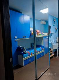 Cameretta a ponte tre letti