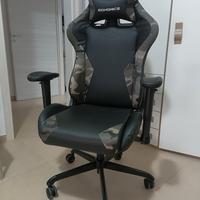 Sedia Gaming Camouflage pelle/tessuto