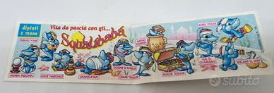 Cartina Kinder Squalibaba 1993 BPZ Foglietto