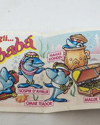 Cartina Kinder Squalibaba 1993 BPZ Foglietto