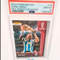 Lion Messi 2022 Qatar PSA 10 panini