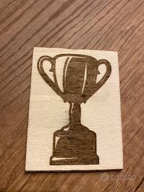 PORTACHIAVI & QUADRETTI INCISI SU LEGNO.