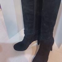 Stivale camoscio nero Via Roma couture 36