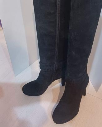 Stivale camoscio nero Via Roma couture 36