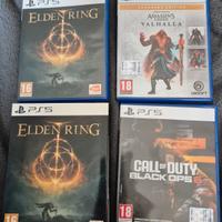Black ops, Elden ring, assassin's creed ps5