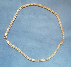 Girocollo treccia argento