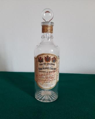 Bottiglia antica Eau de Cologne Jean Marie Farina