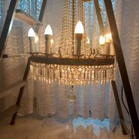 lampadario stile impero restaurato 