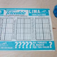 SchedinaTotocalcio vintage + trottola 1X2