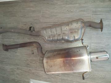 Scarico originale centrale più finale Subaru sti