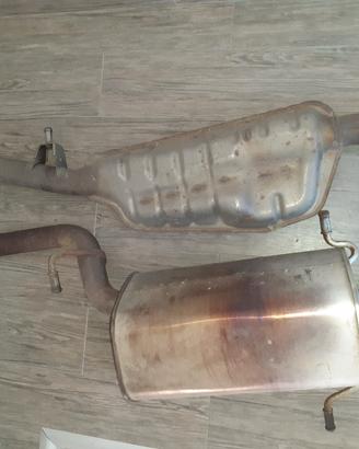 Scarico originale centrale più finale Subaru sti