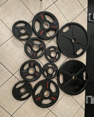 Set dischi palestra da 1,25 a 25 kg - foro 50 mm