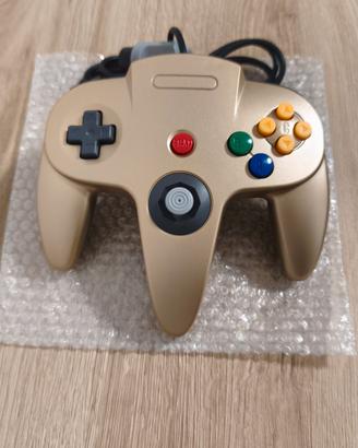 Nintendo 64 Controller Gold N64 pal nuovo