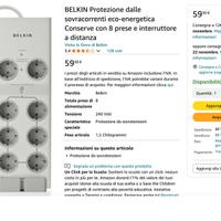 BELKIN multipresa telecomandabile 6+2