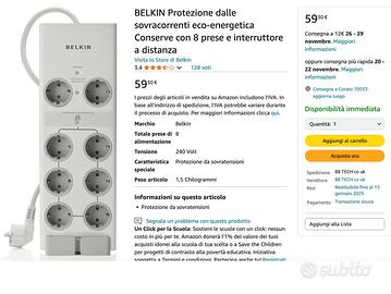 BELKIN multipresa telecomandabile 6+2