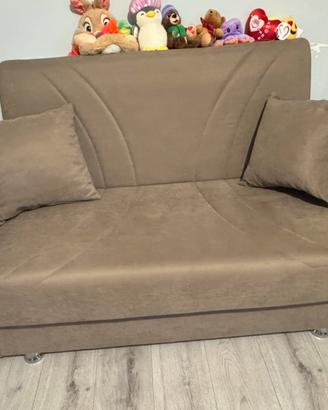 Divano letto relax marrone
