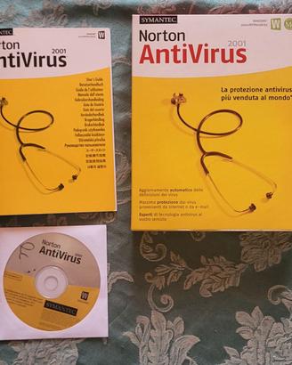 NORTON ANTIVIRUS 2001 SOFTWARE COMPLETO USATO