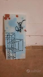 plafoniera, lampada, luce, stile giapponese 