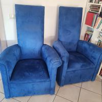 POLTRONE VINTAGE COLOR AZZURRO