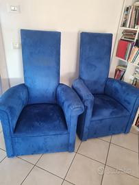 POLTRONE VINTAGE COLOR AZZURRO