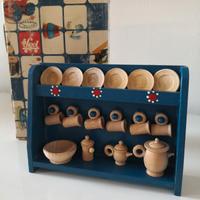 Sevi - gioco credenza legno vintage 