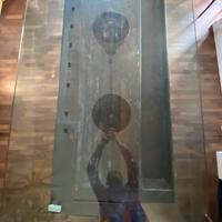 piano in vetro temperato 105x230x1,5 cm