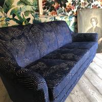 Divano in velluto anni 50