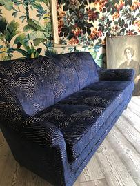 Divano in velluto anni 50