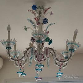 lampadario murano Rezzonico del 1800 a 6 braccia
