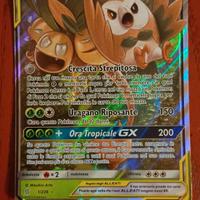 Carta Pokemon ROWLET  E  EXEGGUTOR  DI ALOLA GX