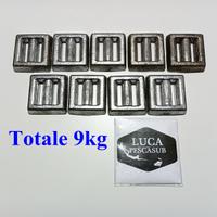 Piombi sub NUOVI artigianali 9pz da 1kg = Tot 9kg