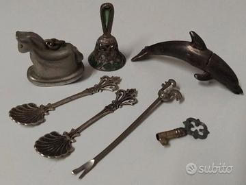 VECCHI PICCOLI OGGETTI ANIMALI CAMPANELLE VINTAGE