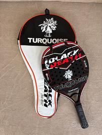 Racchetta Beach Tennis Turquoise Black Death Jr.