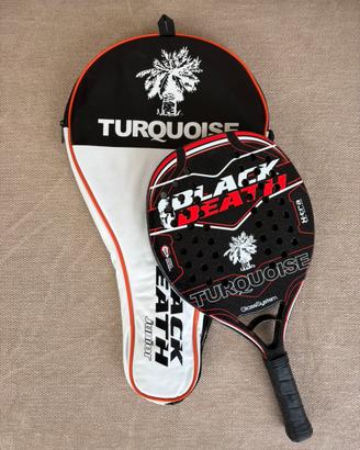 Racchetta Beach Tennis Turquoise Black Death Jr.