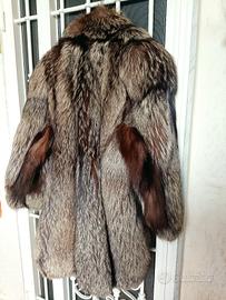 pelliccia  volpe argentata . taglia 46/48 