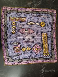 Foulard vintage 100% seta Nativi Americani
