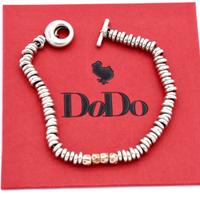 dodo bracciale rondelle granelli rosa argento oro