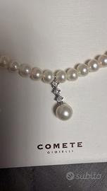 Girocollo in perle e bracciale